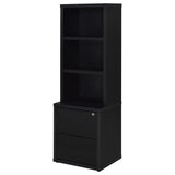 Westpark 3-Shelf Bookcase with USB Charging and Lockable Drawer