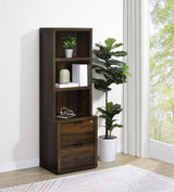 Westpark 3-Shelf Bookcase with USB and Lockable Drawer