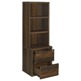 Westpark 3-Shelf Bookcase with USB and Lockable Drawer