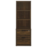Westpark 3-Shelf Bookcase with USB and Lockable Drawer