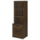 Westpark 3-Shelf Bookcase with USB and Lockable Drawer