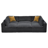 Custom Configuration Modular Sectional With Toss Pillows