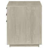 Loomis 3-Drawer Home Office File Cabinet, Whitewashed Grey