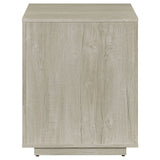Loomis 3-Drawer Home Office File Cabinet, Whitewashed Grey