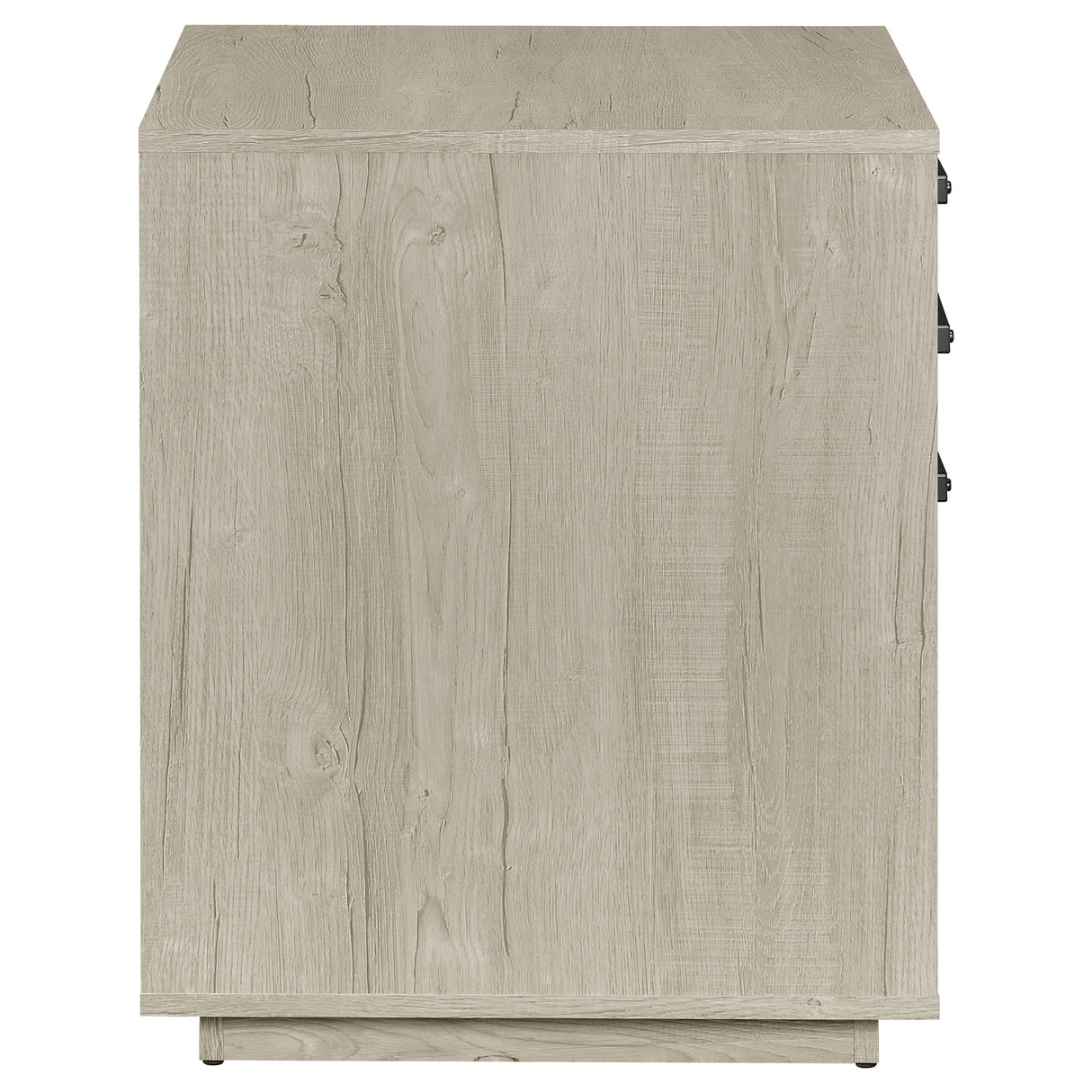 Loomis 3-Drawer Home Office File Cabinet, Whitewashed Grey