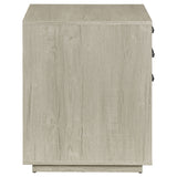 Loomis 3-Drawer Home Office File Cabinet, Whitewashed Grey