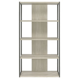 Loomis 72-Inch 4-Shelf Bookshelf, Whitewashed Grey