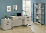 Loomis 72-Inch 4-Shelf Bookshelf, Whitewashed Grey