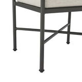 Leni - Outdoor Armchair With Cushions And Powder Coated Aluminum Frame - Moonveil / Warm Gray