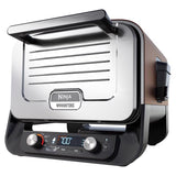 Ninja OO102 red 6-in-1 outdoor oven, closed front view
