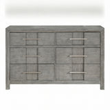 6 Drawer Dresser - Gray - Wood