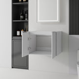 Floating Bathroom Vanity Cabinet With Soft Close Double Doors, Spacious Interior Storage, Wall Mounted, Cabinet Only