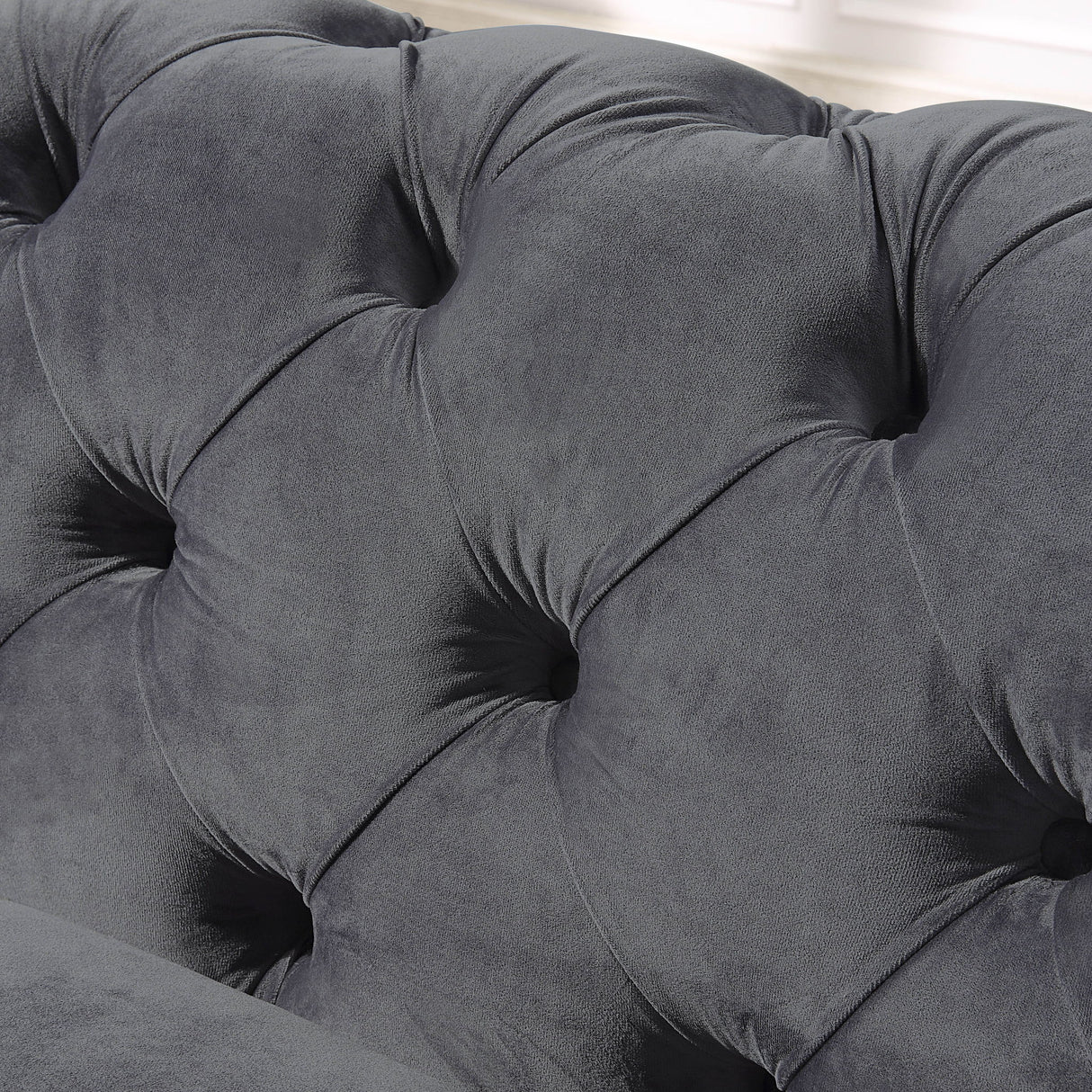 Accent Chair With Diamond Button Tufting, Matching Throw Pillow
