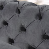 Accent Chair With Diamond Button Tufting, Matching Throw Pillow