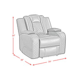 Carlo - Power Motion Recliner With Power Headrest, LED