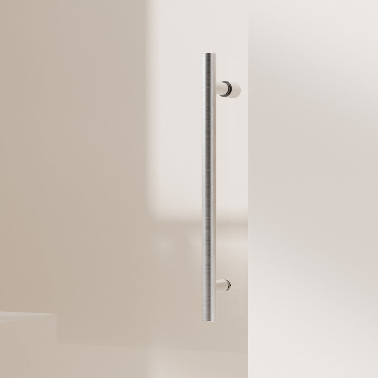 Frameless Single Sliding Shower Doors With Towel Rail & Handle