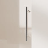 Frameless Single Sliding Shower Doors With Towel Rail & Handle