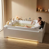 Xavier - Massage Double Bathtub - Milk White