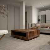 Low Profile Coffee Table - Brown