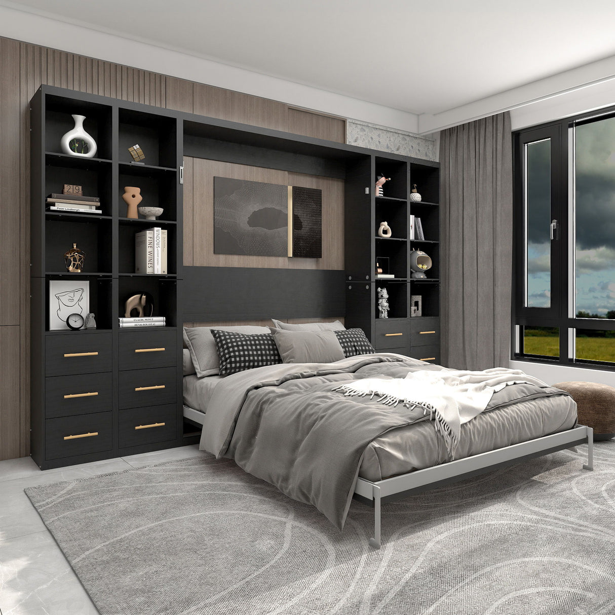 Multifunctional Vertical Murphy Wall Bed