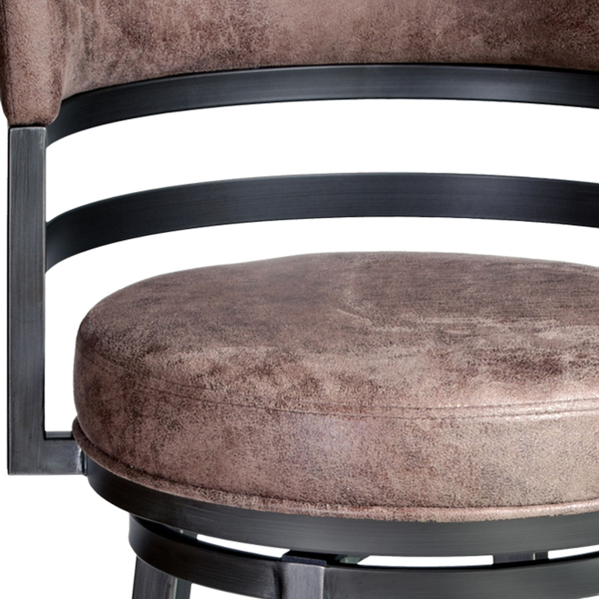 Madrid - 30" Barstool - Mineral Finish With Bandero Tobacco Upholstery