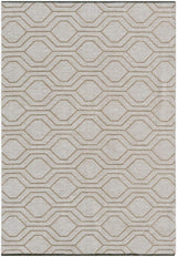 LUXE WEAVERS Moroccan Trellis Washable Area Rug Beige 5x7