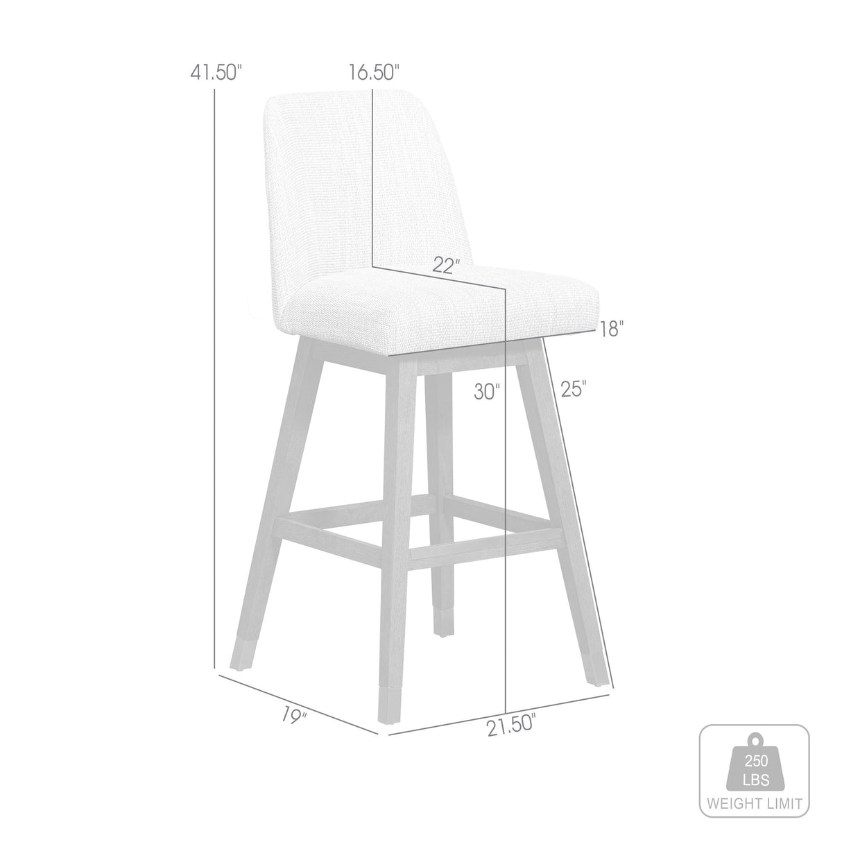 Amalie - Swivel Bar Stool