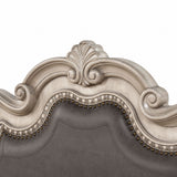 Panel Canopy King Bed - Gray