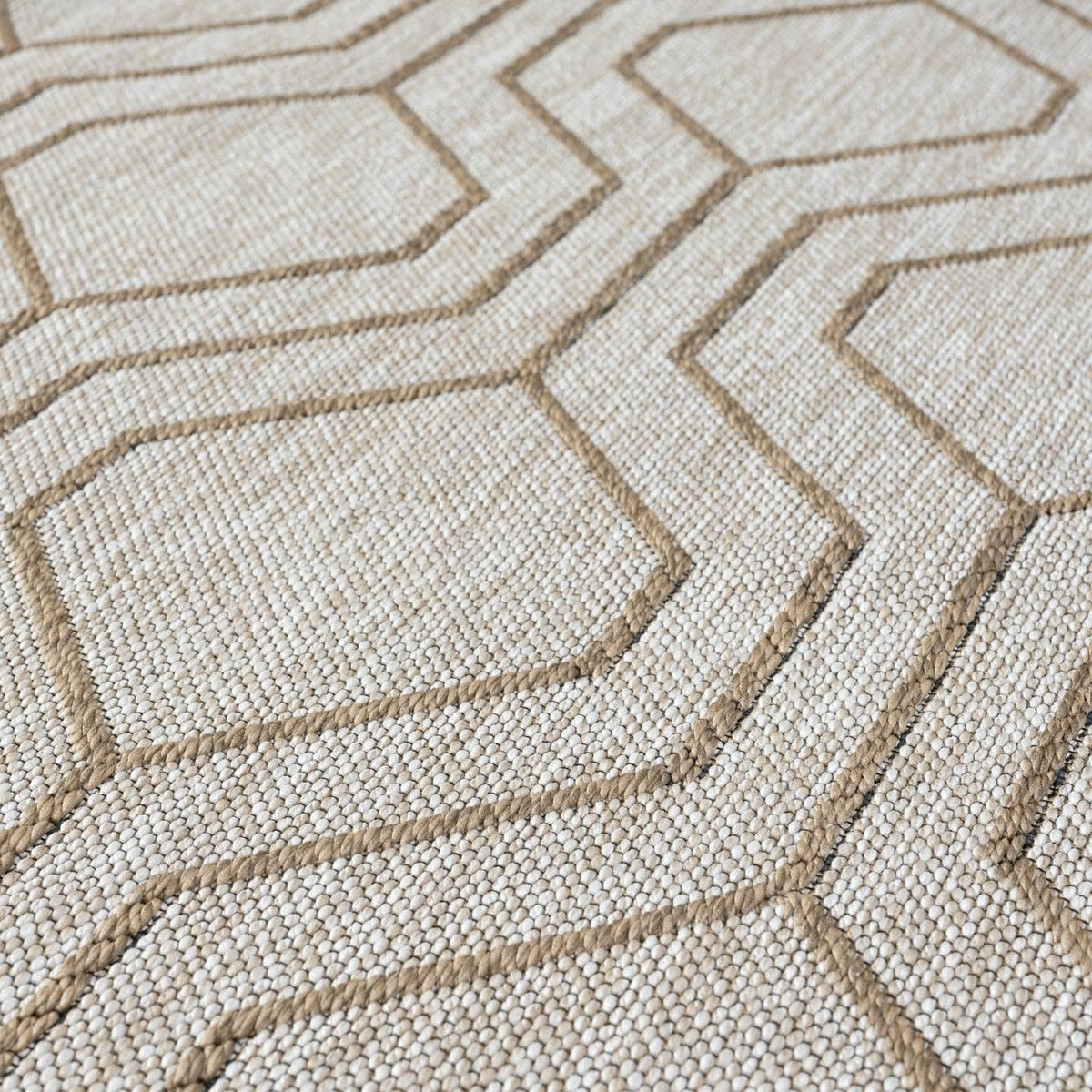 LUXE WEAVERS Moroccan Trellis Washable Area Rug Beige 5x7