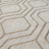 LUXE WEAVERS Moroccan Trellis Washable Area Rug Beige 5x7