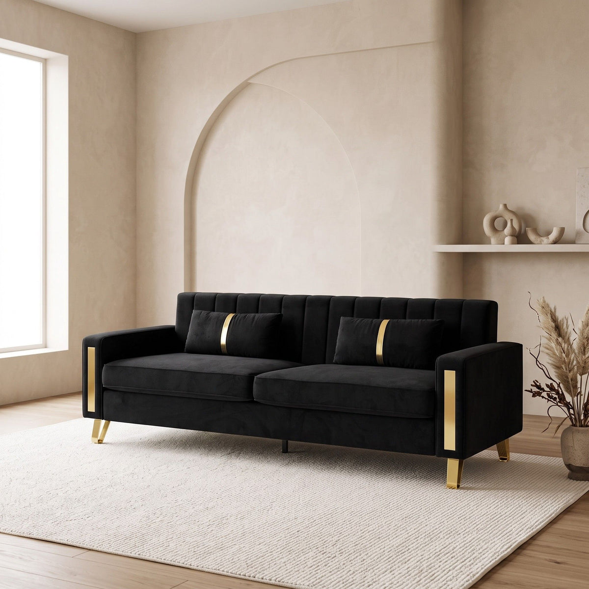 Luxurious Sofa With Accents