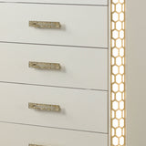 Jasmine - 5 Drawer Chest With Side LED Lightning - Beige