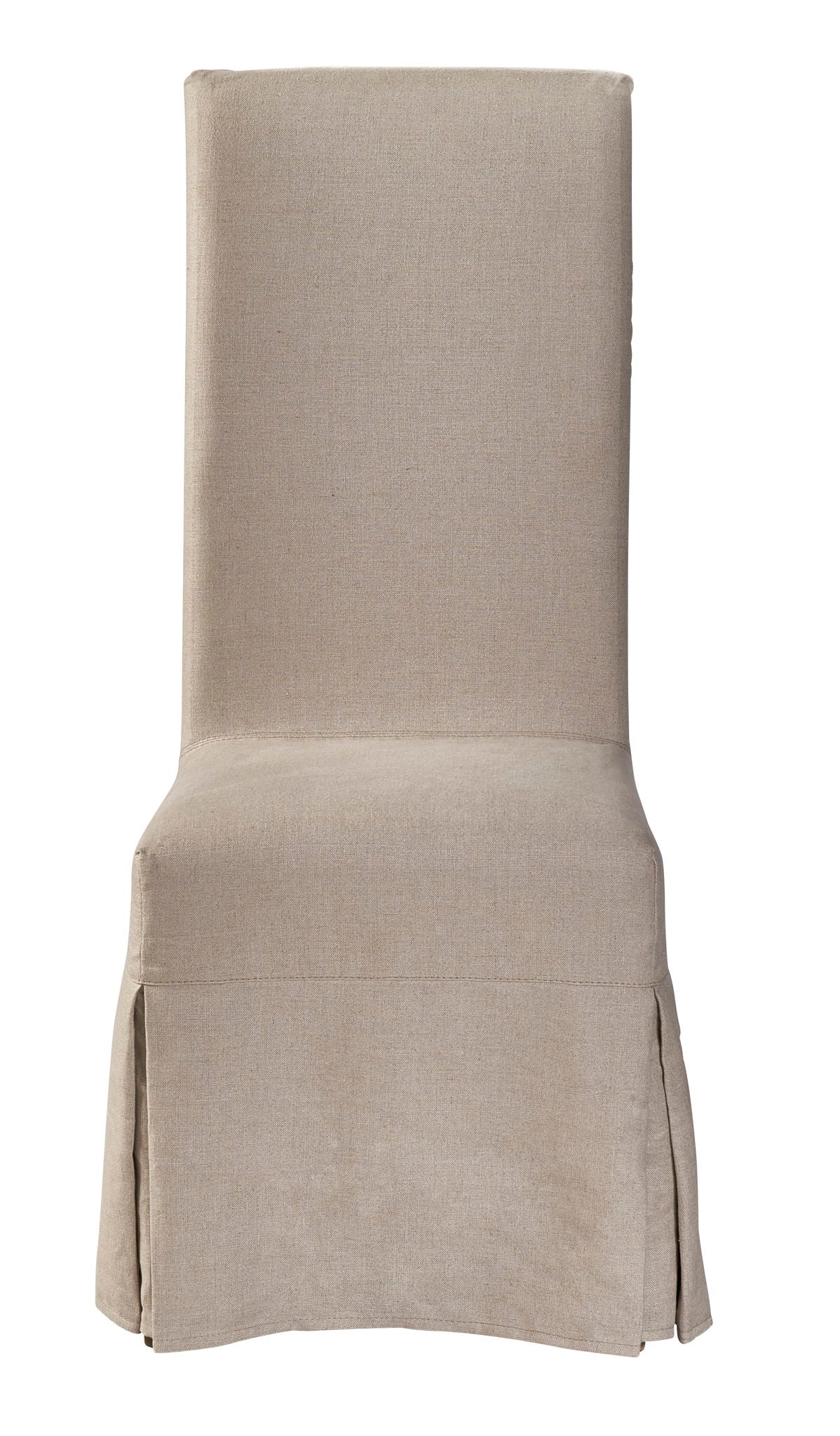Linen Slip Covered Parsons Chair (Set of 2) - Pearl Silver