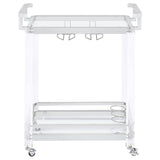 Kempton - 2 Tier Bar Cart - Chrome