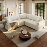 L-Shaped Sofa Couch With Pull-Out Bed