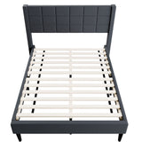 Bed Upholstered Box Design Headboard