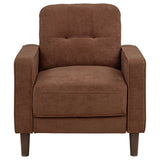Heather - Track Arm Tufted Accent Chair - Rust