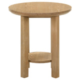 Crispin - Round Table With Lower Shelf