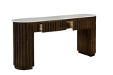 Cheers - Marble Console - Dark Brown