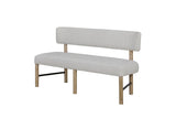 Pagosa - Upholstered Bench - English Knotty Oak / Gray