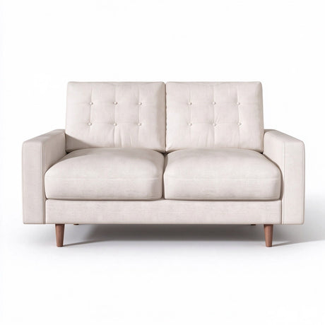 Loveseat Sofa, Tufted Back Upholstered 2 Seat Couch