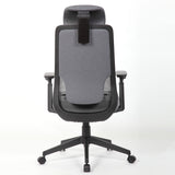 High Back Breathable Ergonomic Office Chair With Adjustable Headrest & 5D Armrest, Height Adjustable Swivel - Antique Gray
