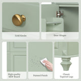 Freestanding Bathroom Vanity With Sink, 3 Drawers & Flip-Out Drawer