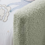 Cute Rabbit Ear Upholstered Platform Bed Frame With Safety Rail