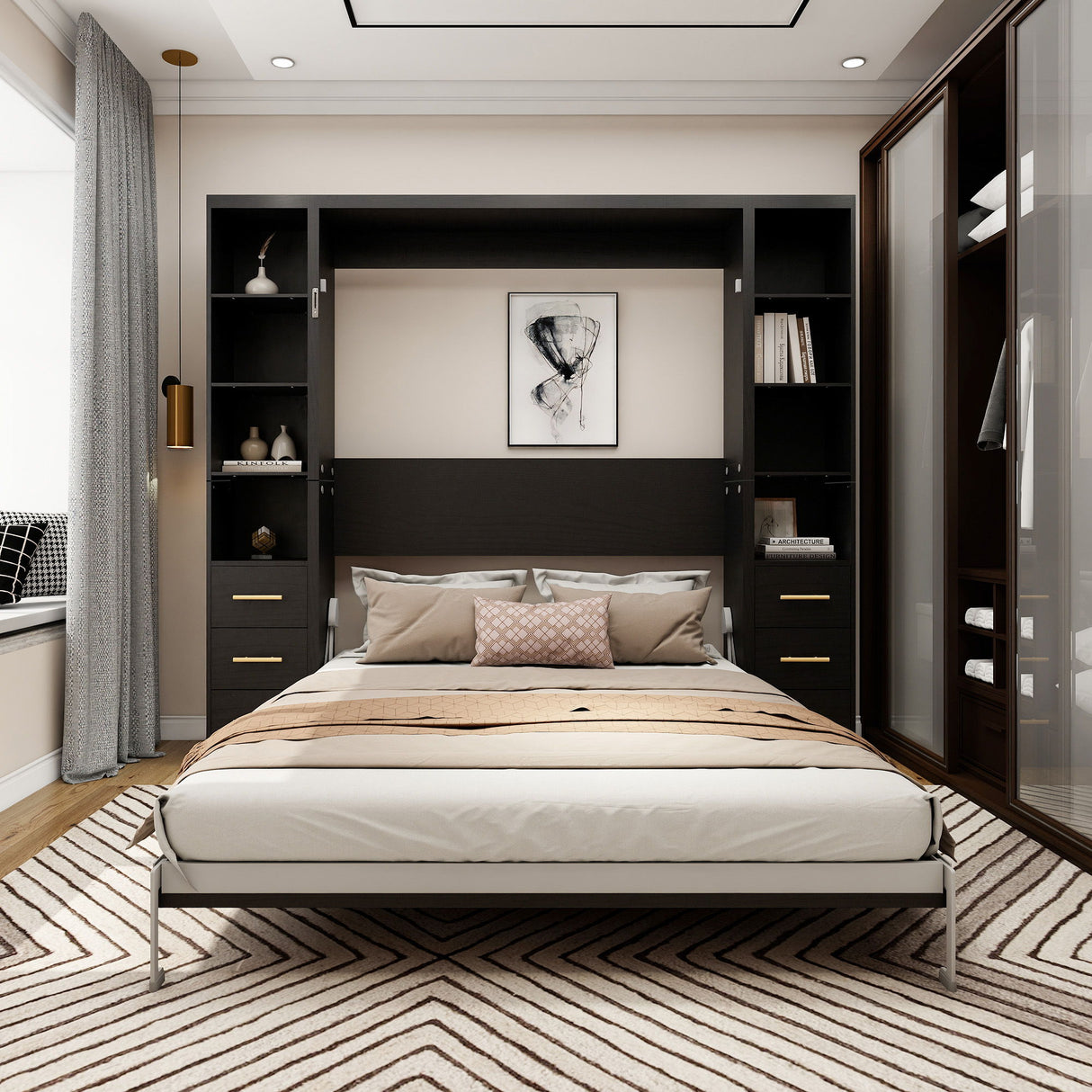 Multifunctional Vertical Murphy Wall Bed