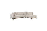 Taupe Chenille 2-Piece Sectional with Left-Facing Chaise