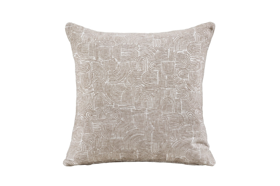 Taupe Chenille 2-Piece Sectional with Left-Facing Chaise