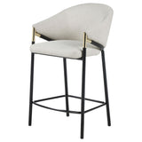 Sloped Arm Counter Stools (Set of 2) - Beige