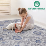 Marfi - 5' X 7' Oriental Area Rug - Blue