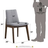 Kaela - Side Chair (Set of 2) - Light Gray - Chair Sets - Alpine Outlets